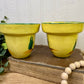 Vintage Hand Painted Italian Majolica Pottery Planter Set