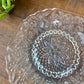 Vintage Anchor Hocking "Pineapple and Floral" Glass Bread & Butter Plate