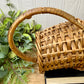 Vintage Wicker Wine Bottle Cradle