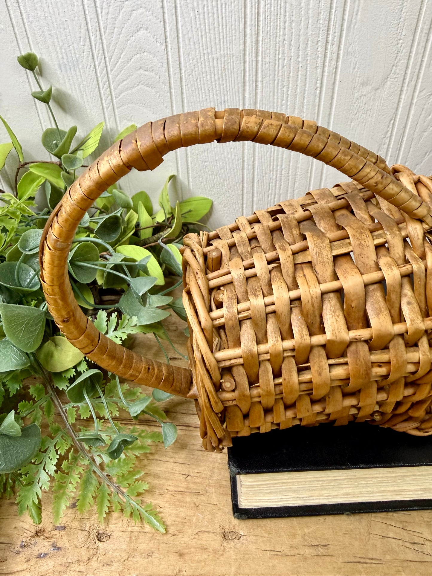 Vintage Wicker Wine Bottle Cradle