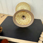 Vintage Handmade Speckled Stoneware Pottery Wine Goblet