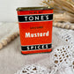 Vintage Tone’s Spice Tin- Mustard