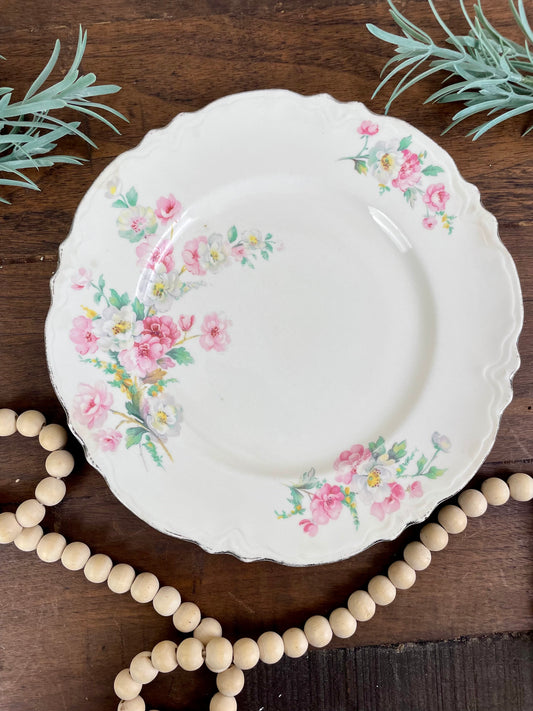 Vintage Homer Laughlin Virginia Rose Pattern Dinner Plate