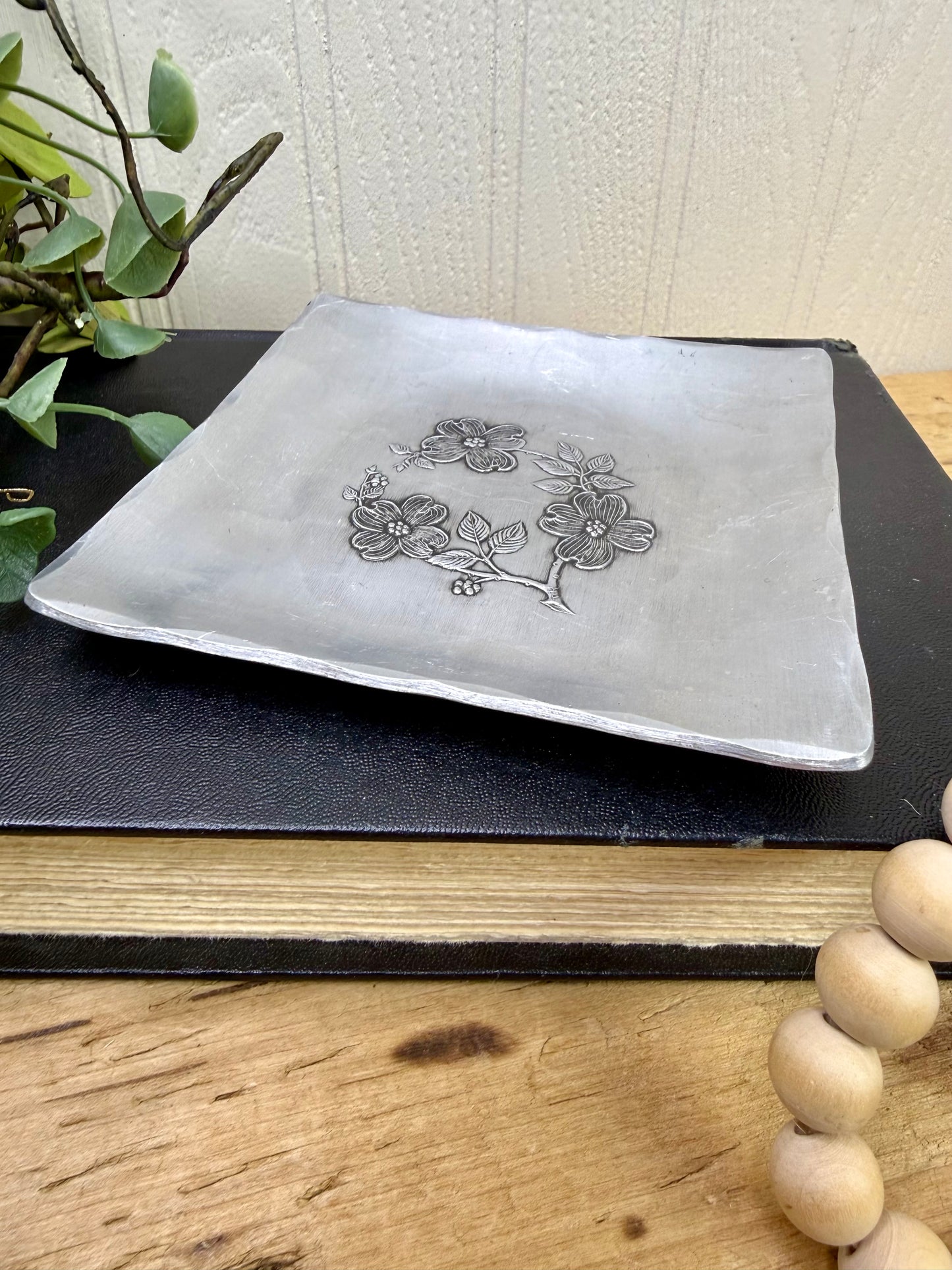 Vintage Hammered Aluminum Trinket Dish by Wendell August Forge
