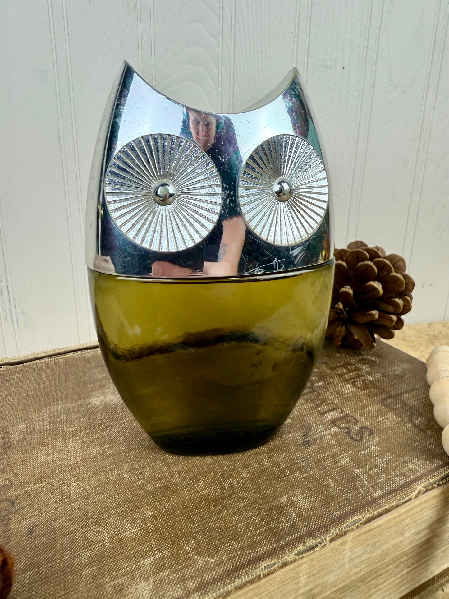 Vintage Mid-Century Avon Owl Aftershave Bottle
