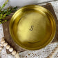 Vintage England Brass Tray with S Monogram