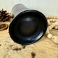 Vintage Black Glass Beer Stein with Pewter Lid