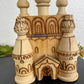 Vintage Wooden Cathedral Figurine