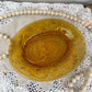 Vintage Indiana Glass Co. Tiara Amber Glass Luncheon Plate