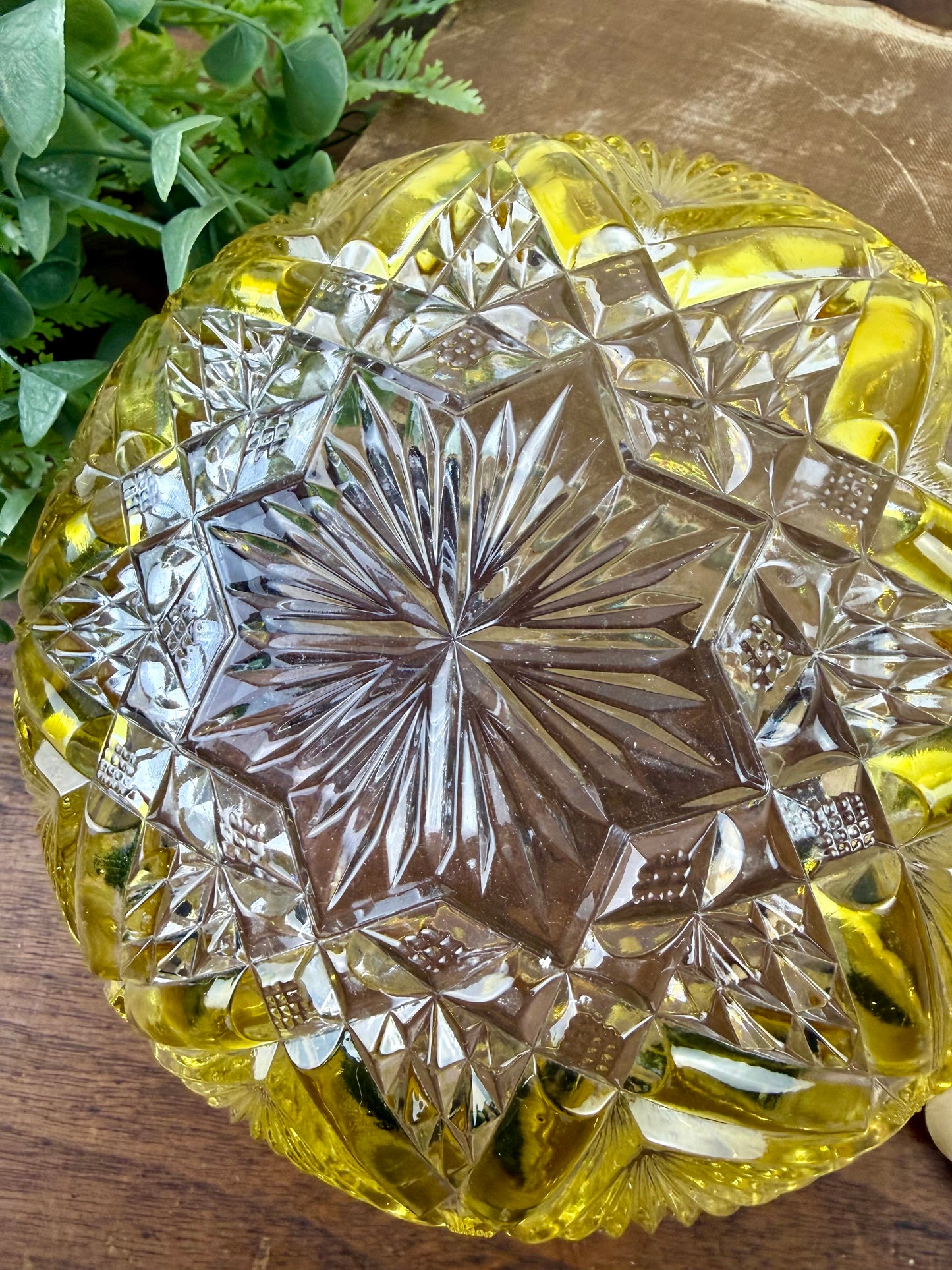 Vintage American Brilliant Period Cut Crystal Bowl