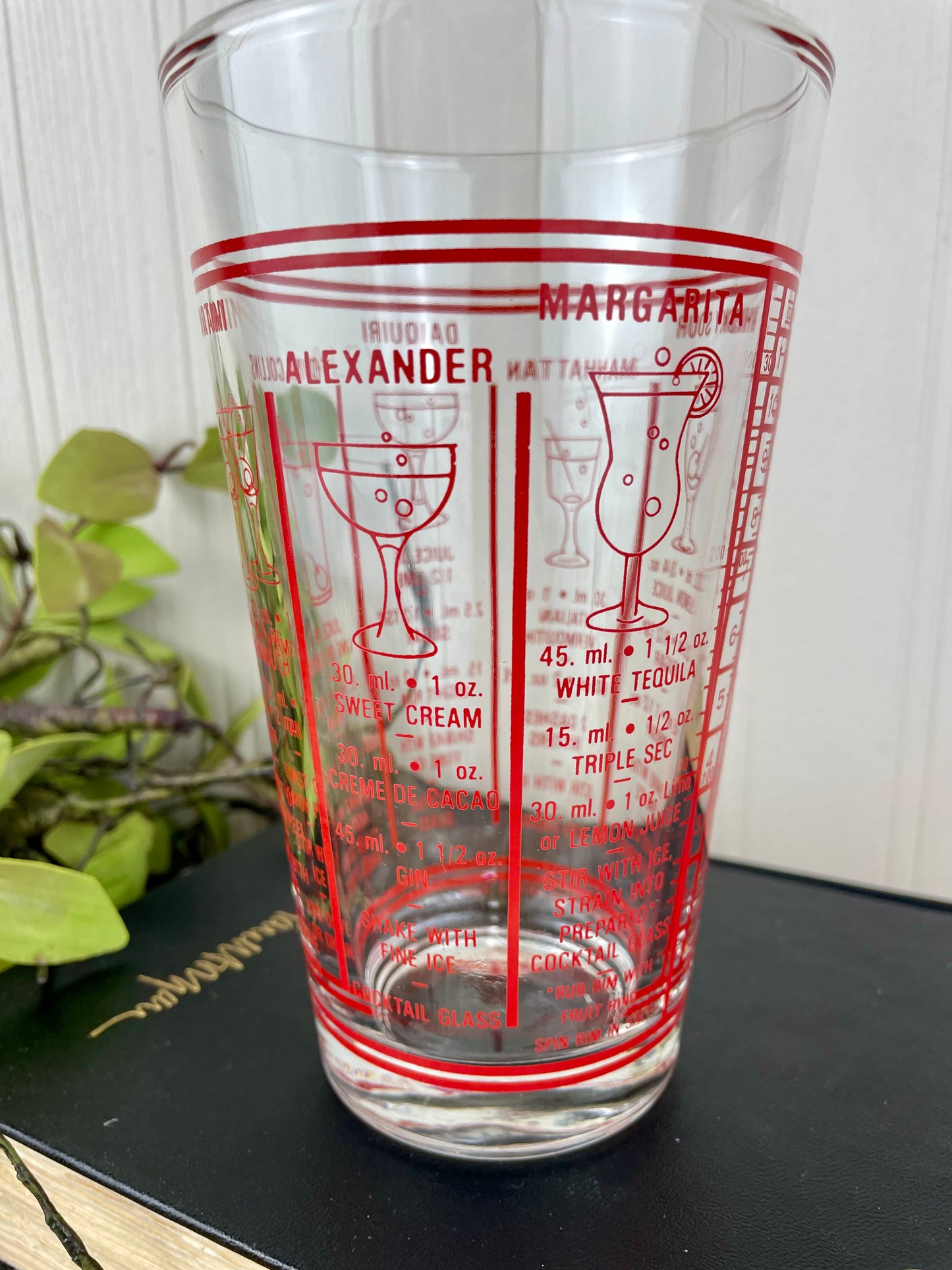 Vintage Mid-Century Mixologist Cocktail Glass