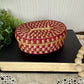 Vintage Miniature Seagrass Basket with Lid