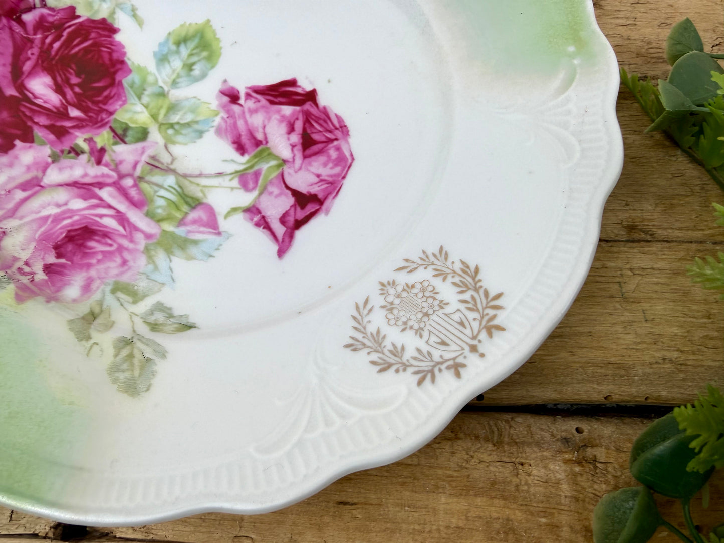 Antique C.T. Altwasser German Porcelain Plate