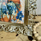 Vintage Brass Frame with Pumpkin Art