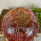 Vintage Imperial Marigold Carnival Glass Bowl with Grape Pattern