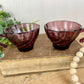 Vintage Hazel Atlas Set of Moroccan Amethyst Glass Punch Cups