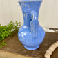 Vintage USA Pottery Ceramic Bud Vase with Floral Details