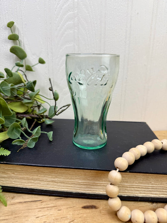 Vintage Georgia Green Coca-Cola Juice Glass