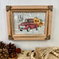 Handmade Fall Truck Framed Wall Art