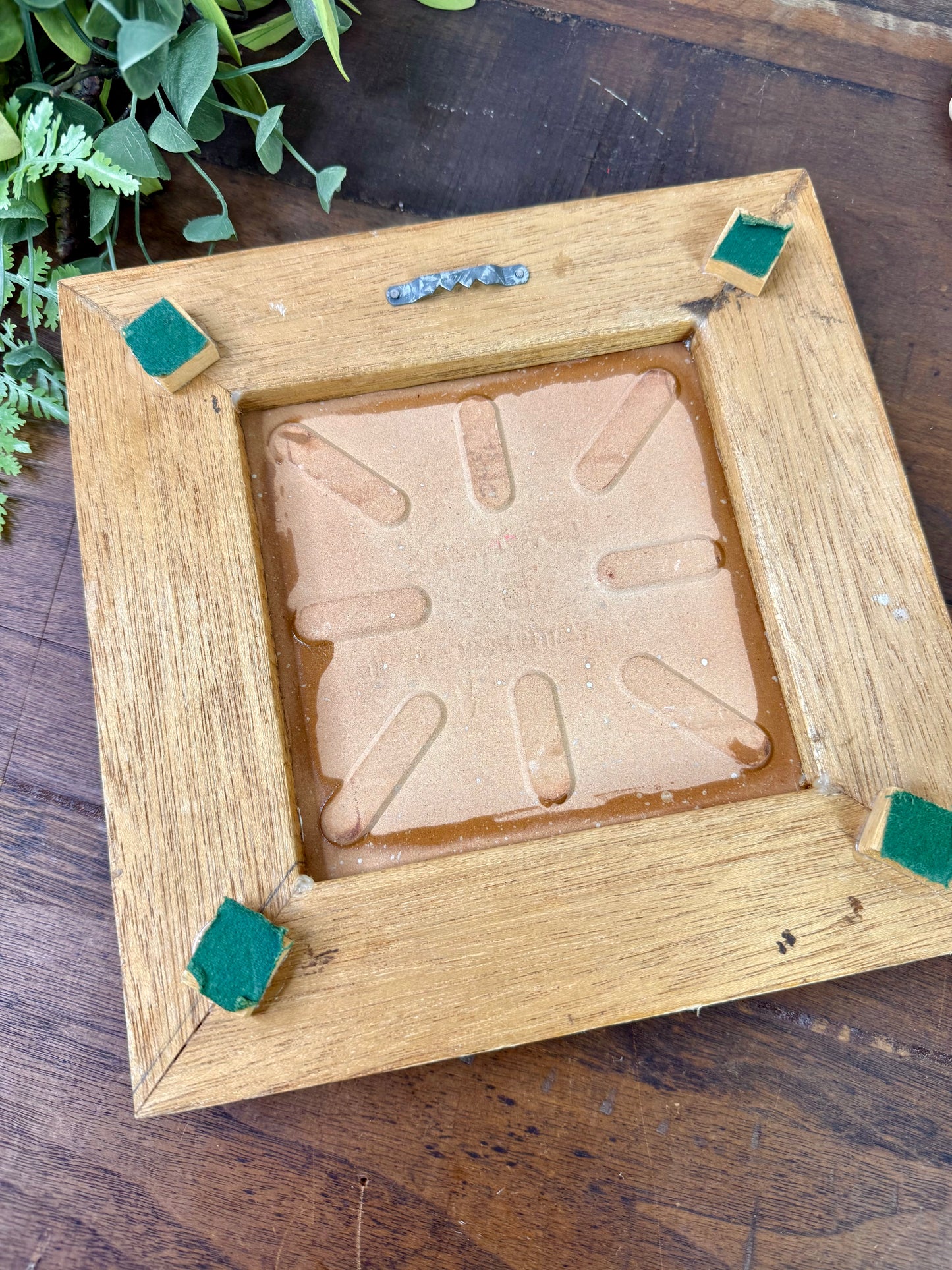 Vintage Italian Semigres Ceramic Tile Trivet