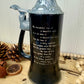 Vintage Black Glass Beer Stein with Pewter Lid