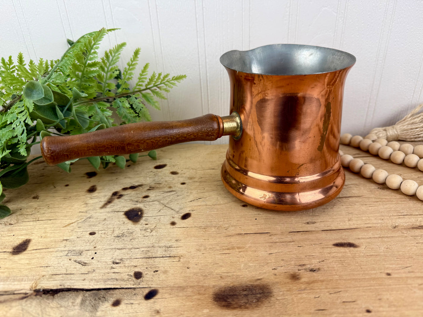 Vintage Le Saucier Copper Pot by Telaflora
