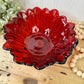 Vintage Indiana Glass Sunflower Pattern Red Bowl