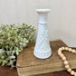 Vintage Anchor Hocking Stars & Bars Milk Glass Bud Vase