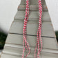 Upcycled Vintage Trim Beige Large Christmas Tree with Handmade Bow