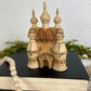 Vintage Wooden Cathedral Figurine