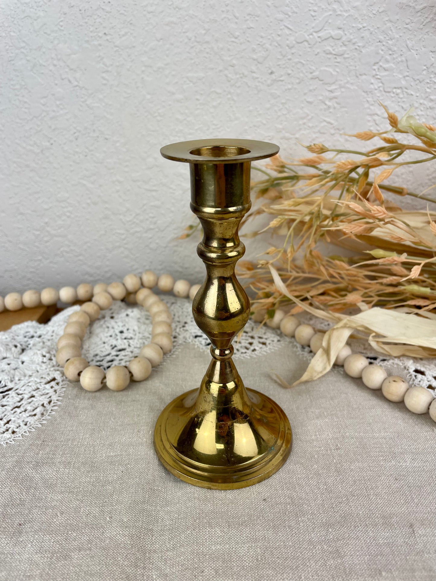 Vintage Medium Sized Brass Candlestick