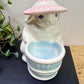 Vintage Pfaltzgraff Tea Rose Bunny Votive Candle Holder
