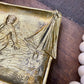 Vintage 1945 Solid Brass Belgian Trinket Tray