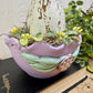 Handmade Upcycled Purple Egg Nest