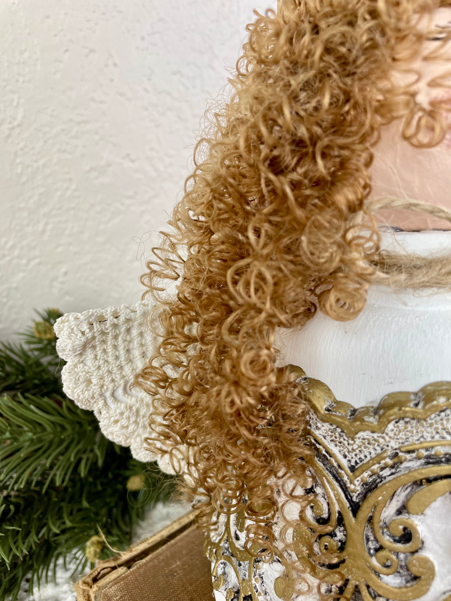 Handmade Upcycled Angel Tree Topper