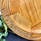 Vintage Handcrafted Hawaiian Monkey Pod Wooden Plate