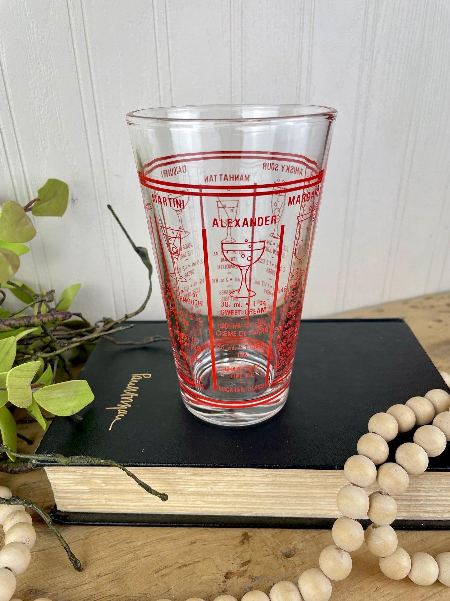 Vintage Mid-Century Mixologist Cocktail Glass