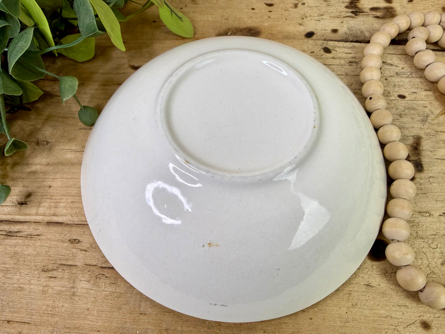 Vintage Mid-Century Fern Serving Bowl