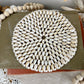 Vintage Handmade Cowrie Shell Trivet