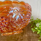 Vintage Imperial Marigold Carnival Glass Bowl with Grape Pattern