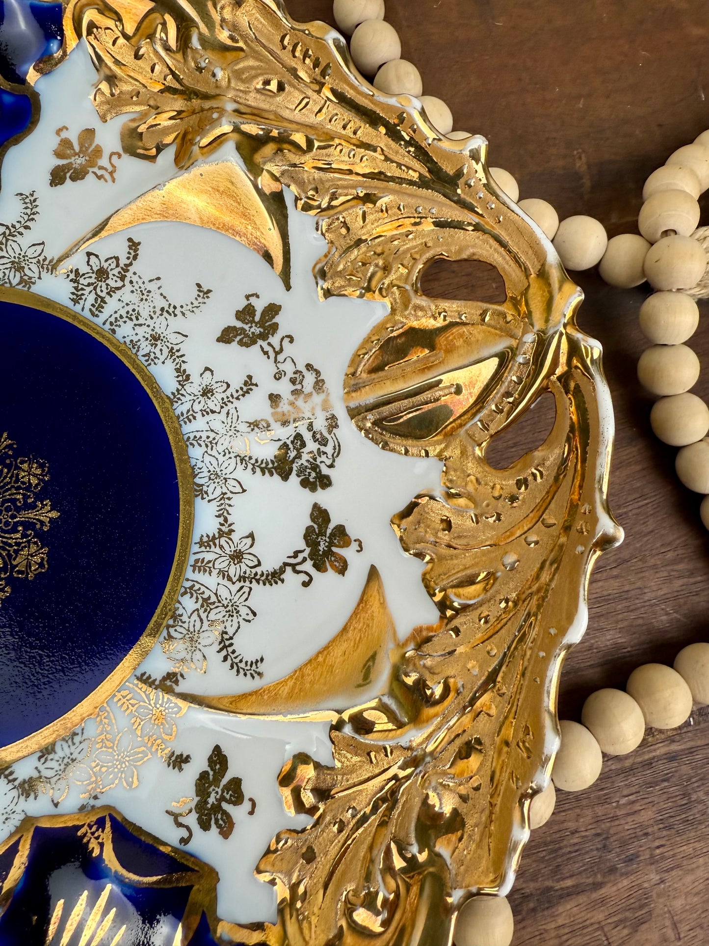 Antique German IPF Ornate Porcelain Plate