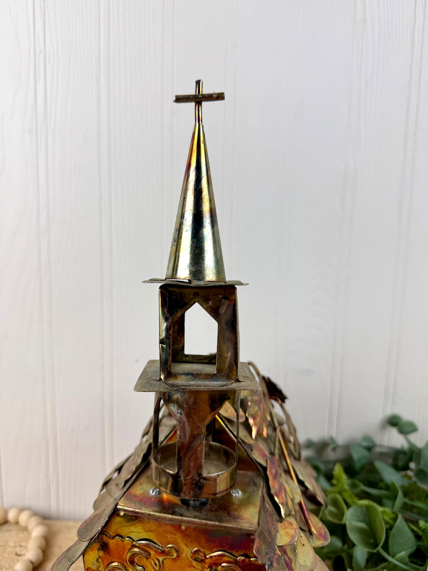 Vintage Mid-Century Berkeley Designs Metal Church Music Box