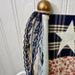 Handmade Spindle Flag with Floral Pattern