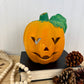 Vintage Ceramic Pumpkin Candle Lantern