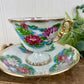 Vintage Ucagco Japan Lusterware July Water Lilly Cup & Saucer Set