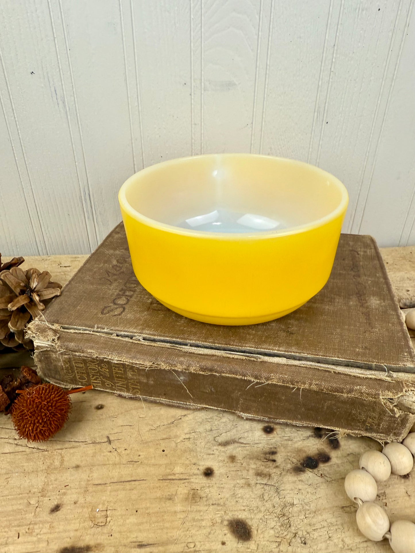 Vintage Anchor Hocking Fire-King Yellow Soup Mug