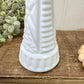 Vintage Anchor Hocking Stars & Bars Milk Glass Bud Vase