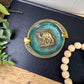 Vintage Solid Brass Ashtray from Israel