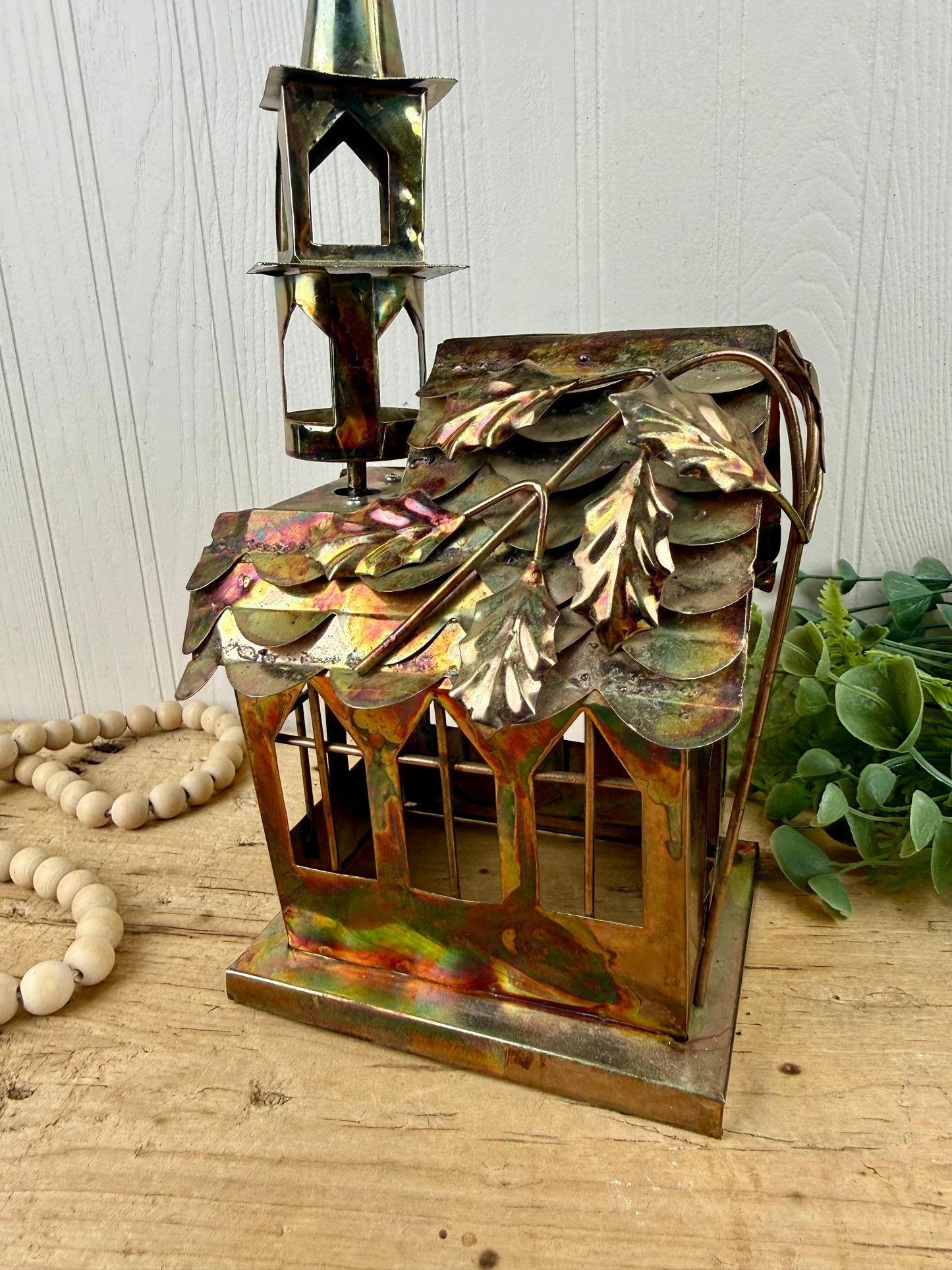 Vintage Mid-Century Berkeley Designs Metal Church Music Box