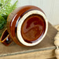 Vintage Brown Stoneware Creamer